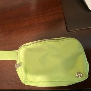 Lululemon belt bag. Never used. Lime green